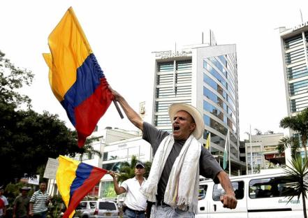 Strike of the Colombian farming sector